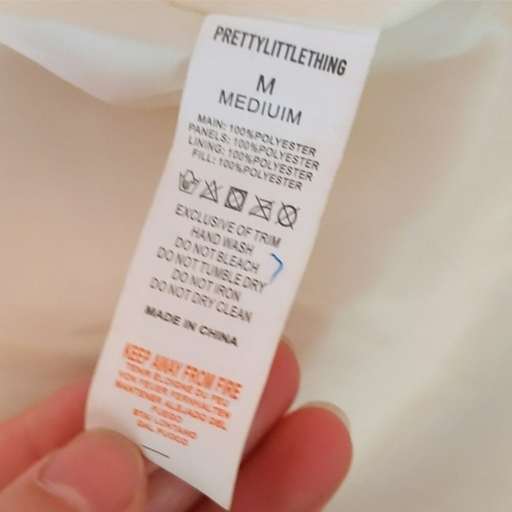 Pretty Little Thing Sherpa Oversized Teddy Jacket Medium - Picture 5 of 8